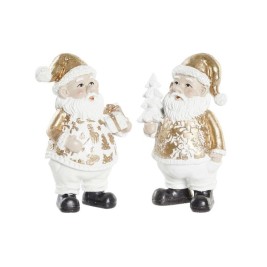 Коледна Украса DKD Home Decor Смола Дядо Коледа (8 x 6 x 13,5 cm) (2 броя)
