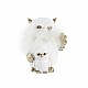 Коледна Украса DKD Home Decor Бухал Смола (7,5 x 7 x 10 cm) (2 броя)