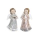 Коледна Украса DKD Home Decor Смола Ангел (7 x 5 x 13 cm) (2 броя)