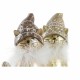 Коледна Украса DKD Home Decor Смола Котка (9 x 6 x 15 cm) (2 броя)
