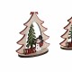 Коледна Украса DKD Home Decor Дървен (2 броя) (14 x 6 x 18 cm)