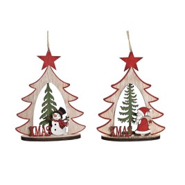 Коледна Украса DKD Home Decor Дървен (2 броя) (14 x 6 x 18 cm)