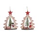 Коледна Украса DKD Home Decor Дървен (2 броя) (14 x 6 x 18 cm)