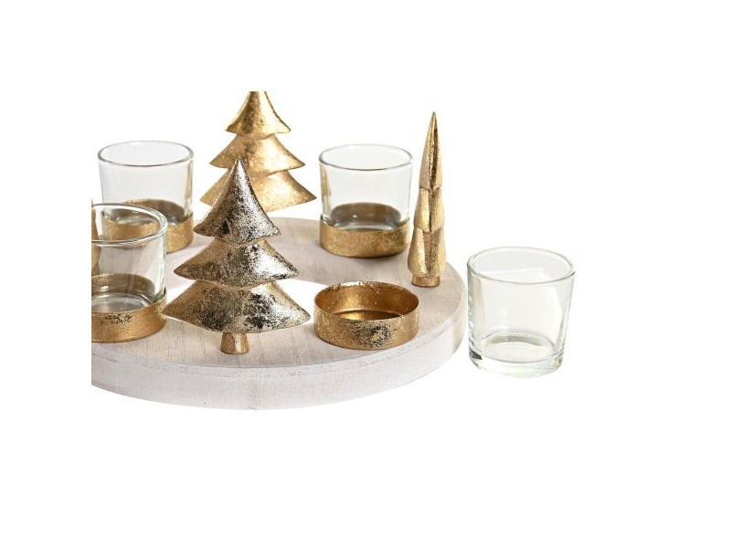 Коледен Свещник DKD Home Decor Естествен Златен (2 броя) (21 x 11,5 x 21 cm) Коледен Свещник DKD Home Decor Естествен Златен (2 броя) (21 x 11,5 x 21 cm)