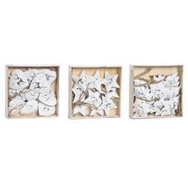 Комплект Коледни Декорации DKD Home Decor Метал (12 x 12 x 3 cm) (3 броя)