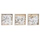 Комплект Коледни Декорации DKD Home Decor Метал (12 x 12 x 3 cm) (3 броя)