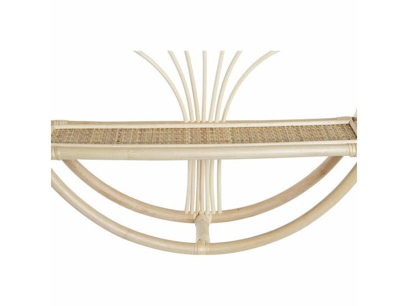Лавица DKD Home Decor Стенен Естествен Pатан 2 Рафтове (60 x 14 x 60 cm)