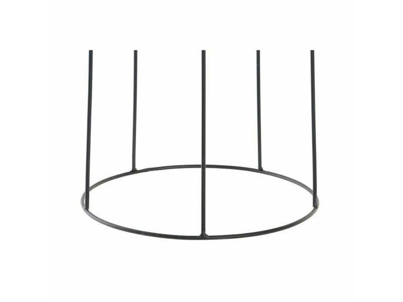 Саксия DKD Home Decor Естествен Черен Метал Колониален влакно (30 x 30 x 62 cm)