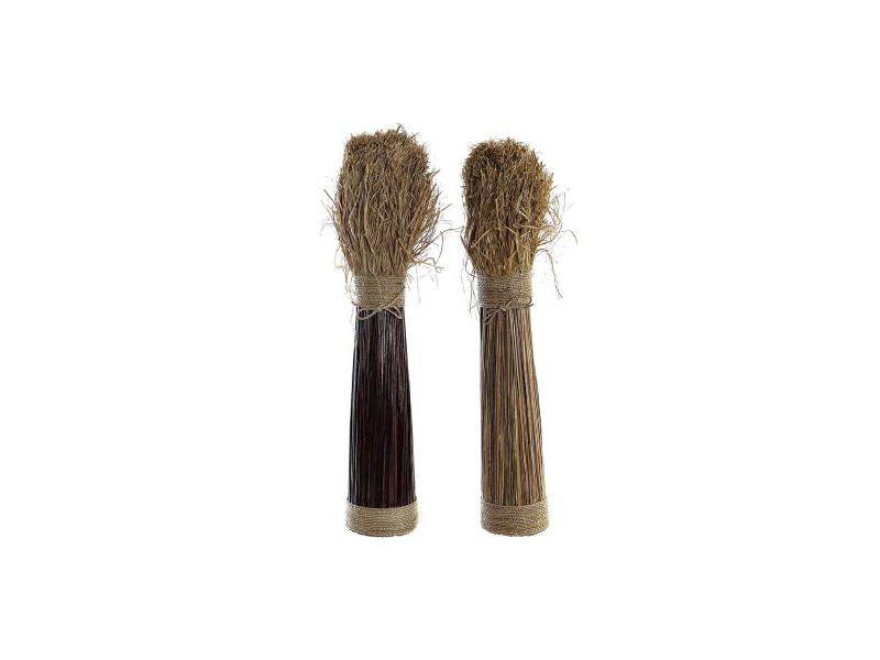 Букет DKD Home Decor 27 x 27 x 72 cm 27 x 27 x 67 cm Естествен (2 броя)