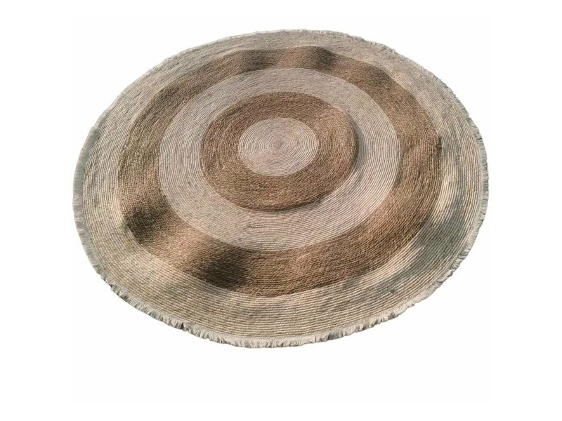 Килим DKD Home Decor Бежов Естествен Boho 200 x 200 x 1 cm