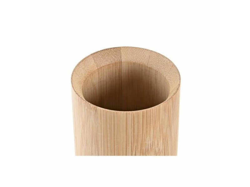 Поставка за четка за зъби DKD Home Decor Естествен Бамбук полипропилен 7 x 7 x 11 cm