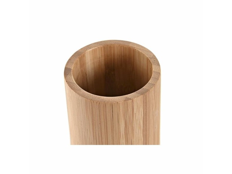 Поставка за четка за зъби DKD Home Decor Бамбук 7 x 7 x 11 cm