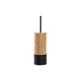 Четка за Баня DKD Home Decor Черен Естествен Бамбук 10 x 10 x 36,8 cm
