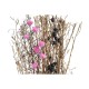 Букет DKD Home Decor Розов Кафяв Бял Сухо цвете (2 броя) (30 x 30 x 65 cm)