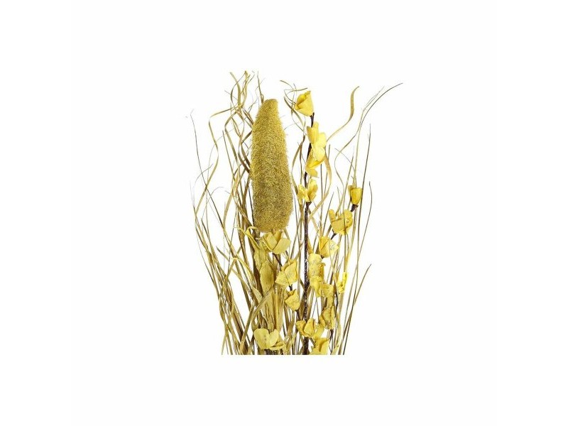 Букет DKD Home Decor Естествен Златен Бял Жълт Сухо цвете (30 x 30 x 100 cm) (2 броя)