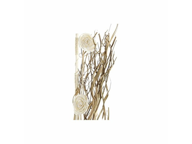 Букет DKD Home Decor Розов Люляк Бял Сухо цвете (30 x 30 x 100 cm) (2 броя)