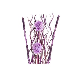Букет DKD Home Decor Розов Люляк Бял Сухо цвете (30 x 30 x 100 cm) (2 броя)