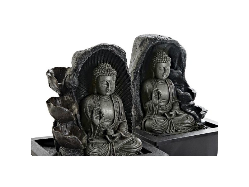 Градински фонтан DKD Home Decor 21 x 17,5 x 25 cm Буда Смола Ориенталски (2 броя)