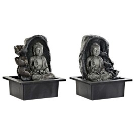 Градински фонтан DKD Home Decor 21 x 17,5 x 25 cm Буда Смола Ориенталски (2 броя)