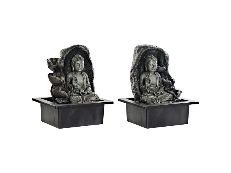 Градински фонтан DKD Home Decor 21 x 17,5 x 25 cm Буда Смола Ориенталски (2 броя)