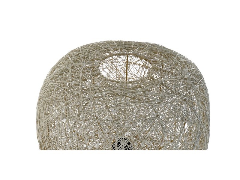 Лампион DKD Home Decor Бял 50 W 220 V 41 x 41 x 109 cm