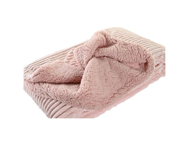 Одеяло DKD Home Decor 150 x 200 x 2 cm Розов Скандинавски