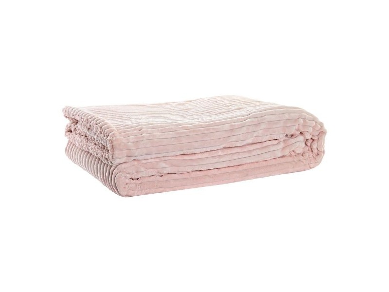 Одеяло DKD Home Decor 150 x 200 x 2 cm Розов Скандинавски