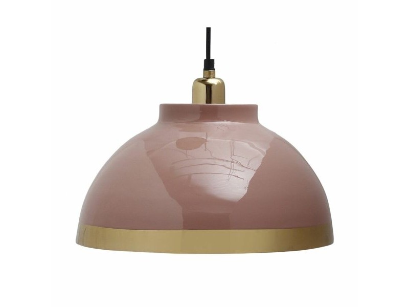 Полилей DKD Home Decor 33 x 33 x 24 cm Розов Метал Люляк 50 W (2 броя)