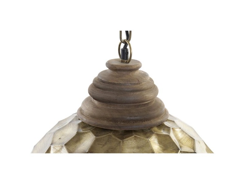 Полилей DKD Home Decor Златен Дървен Метал 50 W 39 x 39 x 34 cm