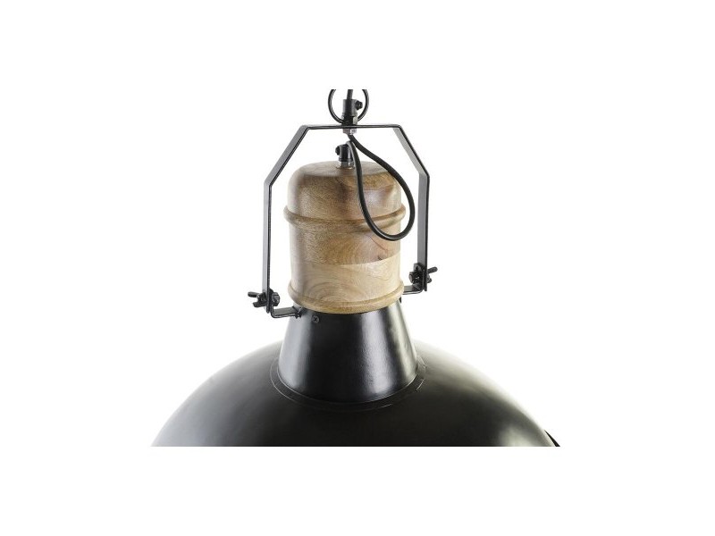 Полилей DKD Home Decor 52 x 52 x 57 cm Черен Кафяв Желязо Дърво манго 50 W