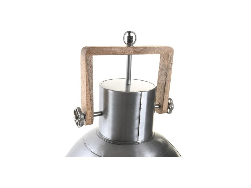 Полилей DKD Home Decor Кафяв Сребрист Желязо Дърво манго 50 W 40 x 40 x 47 cm