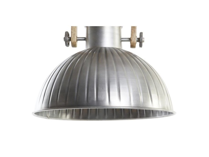 Полилей DKD Home Decor Кафяв Сребрист Желязо Дърво манго 50 W 41 x 41 x 40 cm Полилей DKD Home Decor Кафяв Сребрист Желязо Дърво манго 50 W 41 x 41 x 40 cm