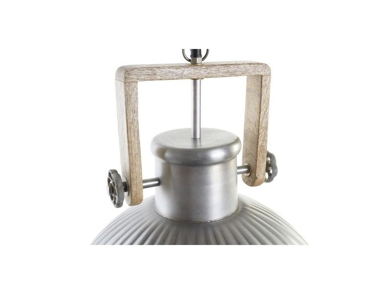 Полилей DKD Home Decor Кафяв Сребрист Желязо Дърво манго 50 W 41 x 41 x 40 cm