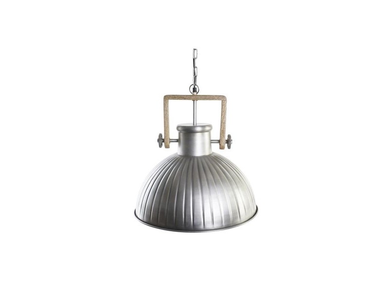 Полилей DKD Home Decor Кафяв Сребрист Желязо Дърво манго 50 W 41 x 41 x 40 cm Полилей DKD Home Decor Кафяв Сребрист Желязо Дърво манго 50 W 41 x 41 x 40 cm