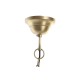 Полилей DKD Home Decor Кафяв Златен Желязо Дърво манго 50 W 43 x 43 x 31 cm