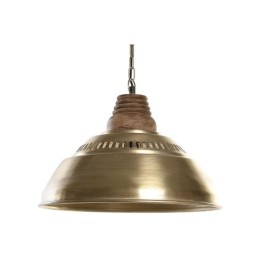 Полилей DKD Home Decor Кафяв Златен Желязо Дърво манго 50 W 43 x 43 x 31 cm