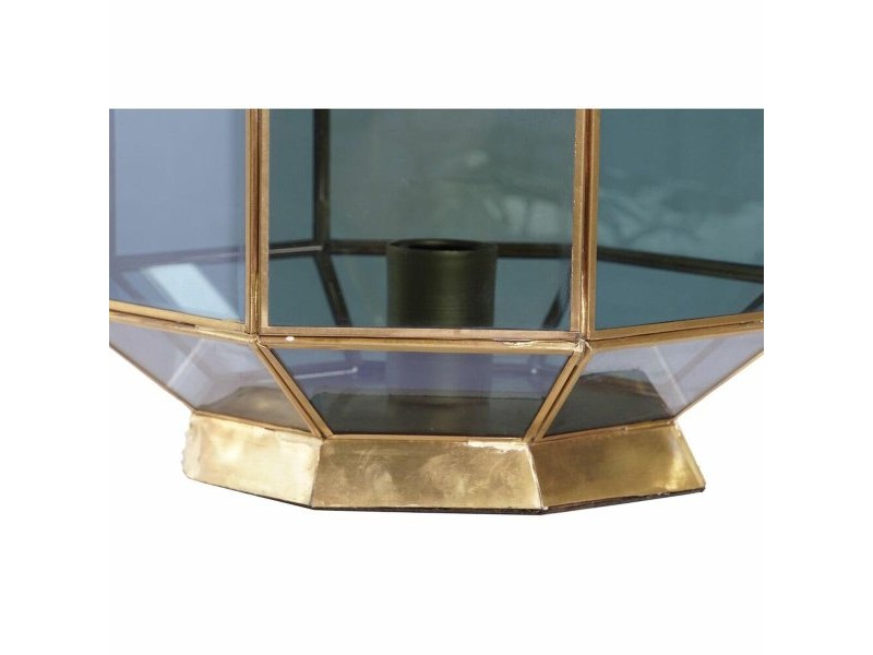 Настолна лампа DKD Home Decor Кристал Син Златен 220 V Месинг 50 W Модерен (29 x 29 x 25 cm)