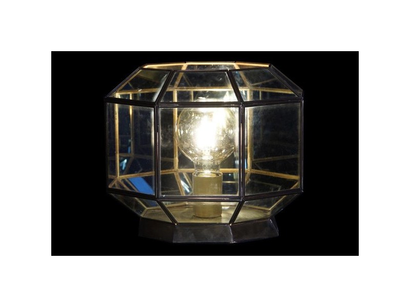 Настолна лампа DKD Home Decor Кристал Син Златен 220 V Месинг 50 W Модерен (29 x 29 x 25 cm)