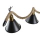Полилей DKD Home Decor Естествен Черен Метал Въже 50 W (85 x 18 x 20 cm) Полилей DKD Home Decor Естествен Черен Метал Въже 50 W (85 x 18 x 20 cm)
