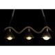 Полилей DKD Home Decor Естествен Черен Метал Въже 50 W (85 x 18 x 20 cm)