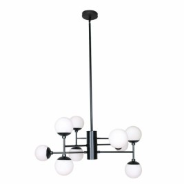 Полилей DKD Home Decor Кристал Черен (76.2 x 76.2 x 40.64 cm)