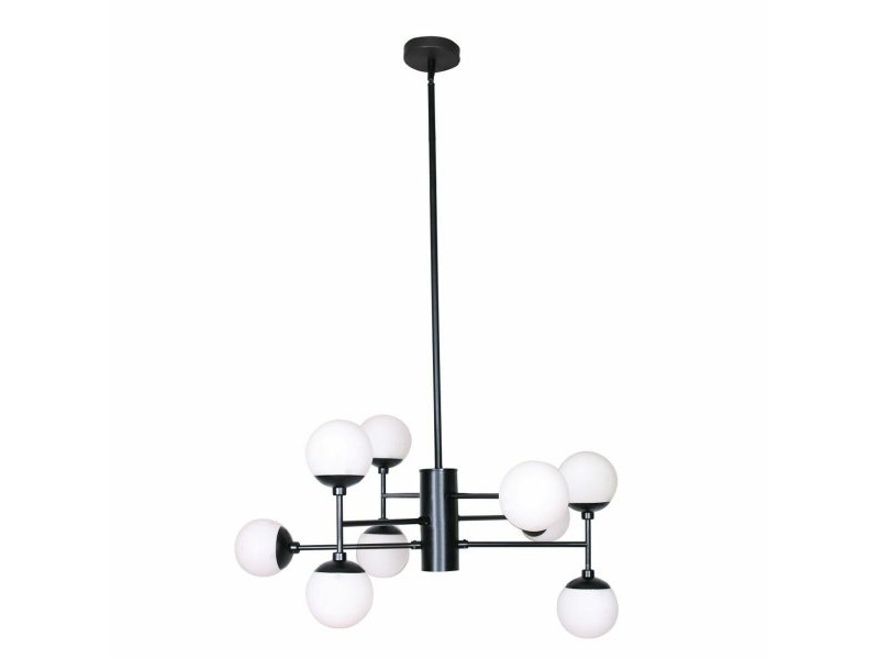 Полилей DKD Home Decor Кристал Черен (76.2 x 76.2 x 40.64 cm)