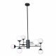 Полилей DKD Home Decor Кристал Черен (76.2 x 76.2 x 40.64 cm)