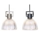Полилей DKD Home Decor Черен Сребрист Метал Кристал 25,4 x 25,4 x 35,5 cm (2 броя)