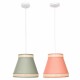 Полилей DKD Home Decor 30 x 30 x 28 cm Естествен Оранжев Зелен Pатан 28 x 28 x 28 cm 50 W (2 броя)