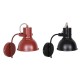 Стенна лампа DKD Home Decor 15 x 20 x 28 cm 16,5 x 26 x 28 cm Червен Черен Метал 220 V 50 W Loft (2 броя)
