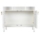 Лавица DKD Home Decor Бял Метал Дърво манго 90 x 40 x 180 cm