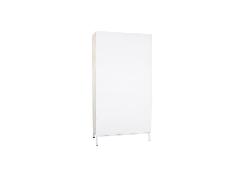 Лавица DKD Home Decor Бял Метал Дърво манго 90 x 40 x 180 cm
