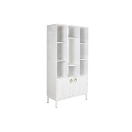Лавица DKD Home Decor Бял Метал Дърво манго 90 x 40 x 180 cm