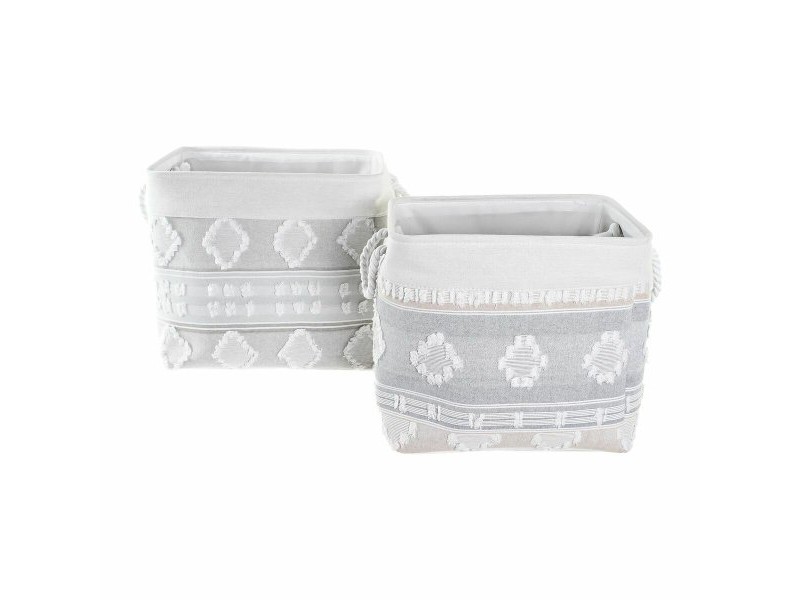 Игра на Кошници DKD Home Decor 45 x 35 x 40 cm Сив